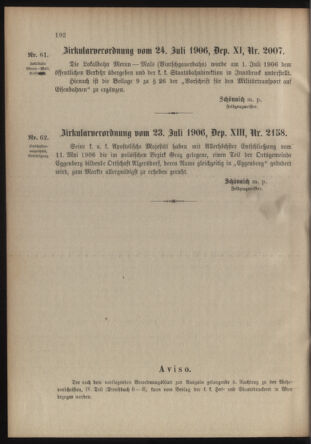 Verordnungsblatt für die Kaiserlich-Königliche Landwehr 19060728 Seite: 6