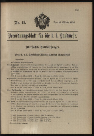 Verordnungsblatt für die Kaiserlich-Königliche Landwehr