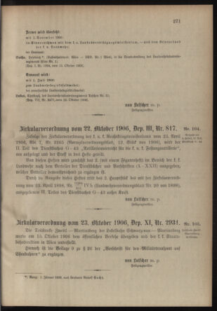 Verordnungsblatt für die Kaiserlich-Königliche Landwehr 19061030 Seite: 7