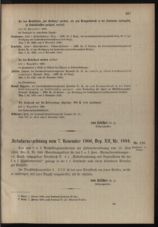 Verordnungsblatt für die Kaiserlich-Königliche Landwehr 19061113 Seite: 3