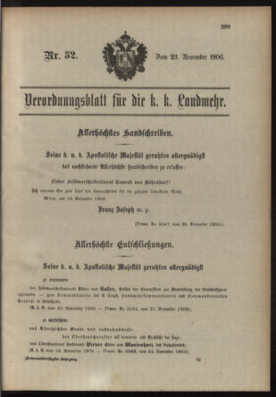 Verordnungsblatt für die Kaiserlich-Königliche Landwehr