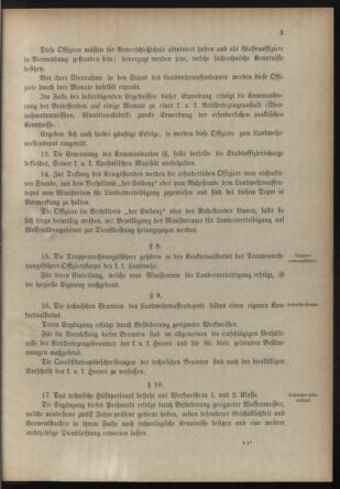 Verordnungsblatt für die Kaiserlich-Königliche Landwehr 19061129 Seite: 19