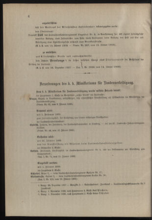 Verordnungsblatt für die Kaiserlich-Königliche Landwehr 19080118 Seite: 2