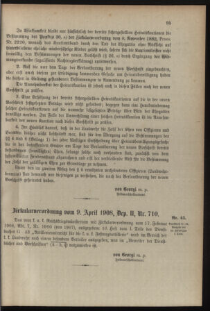 Verordnungsblatt für die Kaiserlich-Königliche Landwehr 19080418 Seite: 7