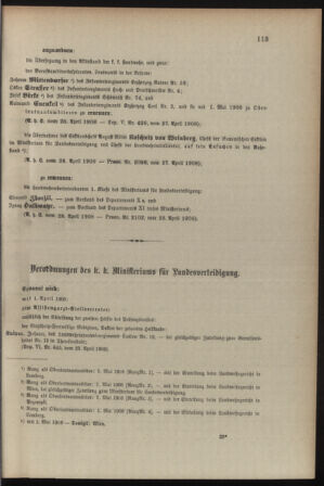 Verordnungsblatt für die Kaiserlich-Königliche Landwehr 19080429 Seite: 3