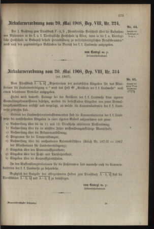 Verordnungsblatt für die Kaiserlich-Königliche Landwehr 19080527 Seite: 5