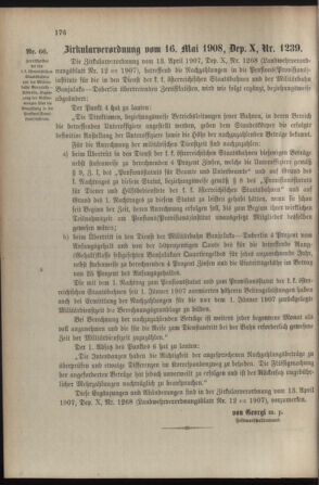 Verordnungsblatt für die Kaiserlich-Königliche Landwehr 19080527 Seite: 6