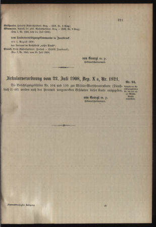 Verordnungsblatt für die Kaiserlich-Königliche Landwehr 19080728 Seite: 5