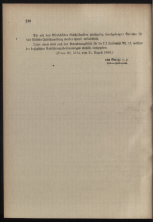 Verordnungsblatt für die Kaiserlich-Königliche Landwehr 19080818 Seite: 6