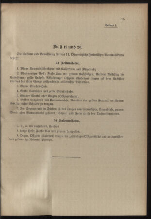 Verordnungsblatt für die Kaiserlich-Königliche Landwehr 19080928 Seite: 19