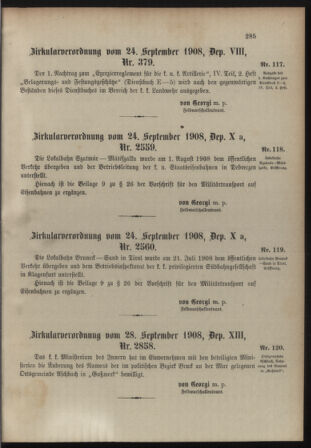 Verordnungsblatt für die Kaiserlich-Königliche Landwehr 19081008 Seite: 7