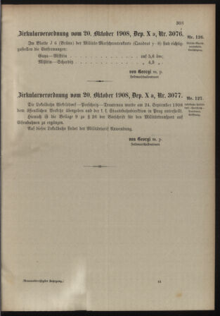 Verordnungsblatt für die Kaiserlich-Königliche Landwehr 19081028 Seite: 9