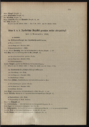 Verordnungsblatt für die Kaiserlich-Königliche Landwehr 19081031 Seite: 17