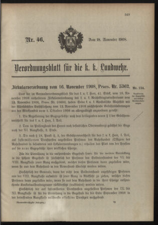 Verordnungsblatt für die Kaiserlich-Königliche Landwehr