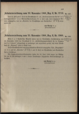 Verordnungsblatt für die Kaiserlich-Königliche Landwehr 19081128 Seite: 7