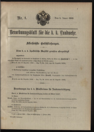 Verordnungsblatt für die Kaiserlich-Königliche Landwehr