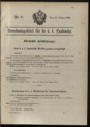 Verordnungsblatt für die Kaiserlich-Königliche Landwehr