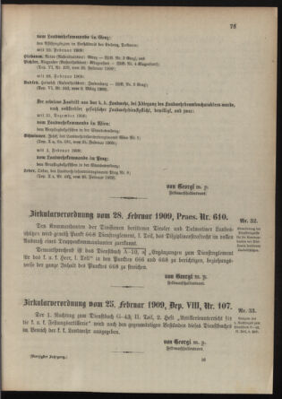 Verordnungsblatt für die Kaiserlich-Königliche Landwehr 19090309 Seite: 9