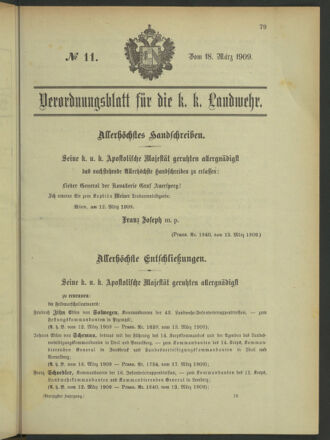 Verordnungsblatt für die Kaiserlich-Königliche Landwehr