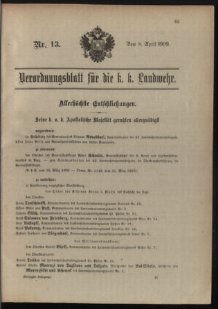 Verordnungsblatt für die Kaiserlich-Königliche Landwehr