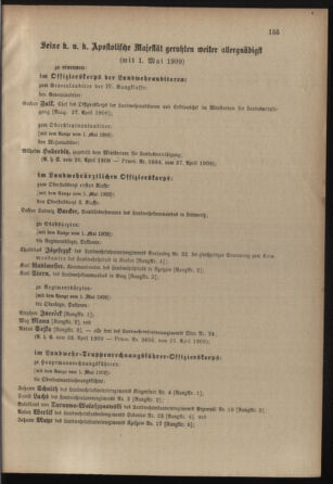 Verordnungsblatt für die Kaiserlich-Königliche Landwehr 19090428 Seite: 25