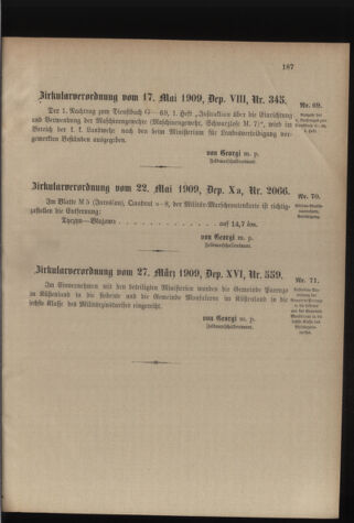 Verordnungsblatt für die Kaiserlich-Königliche Landwehr 19090528 Seite: 7