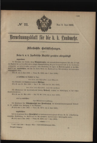 Verordnungsblatt für die Kaiserlich-Königliche Landwehr