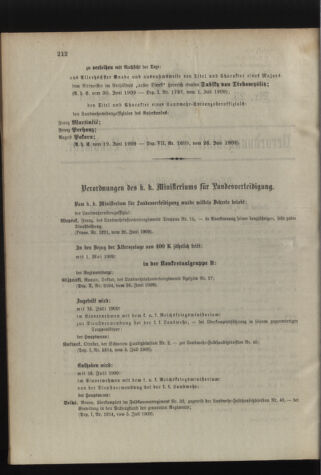 Verordnungsblatt für die Kaiserlich-Königliche Landwehr 19090708 Seite: 2