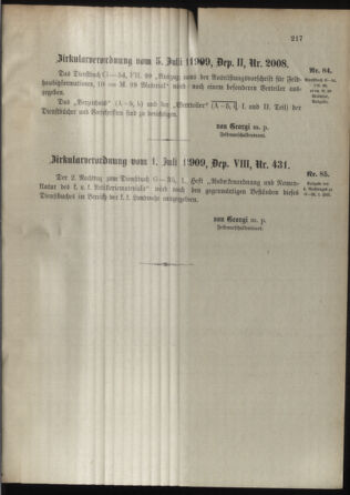 Verordnungsblatt für die Kaiserlich-Königliche Landwehr 19090708 Seite: 7