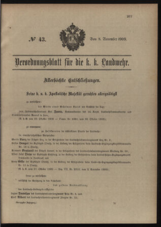 Verordnungsblatt für die Kaiserlich-Königliche Landwehr