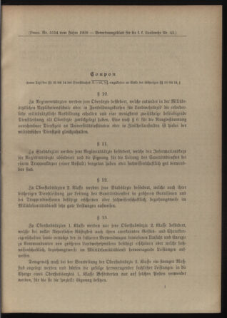 Verordnungsblatt für die Kaiserlich-Königliche Landwehr 19091108 Seite: 11