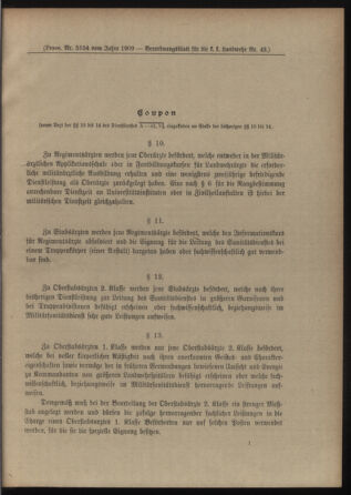 Verordnungsblatt für die Kaiserlich-Königliche Landwehr 19091108 Seite: 13