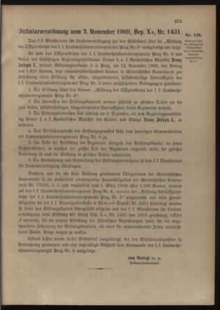 Verordnungsblatt für die Kaiserlich-Königliche Landwehr 19091108 Seite: 7