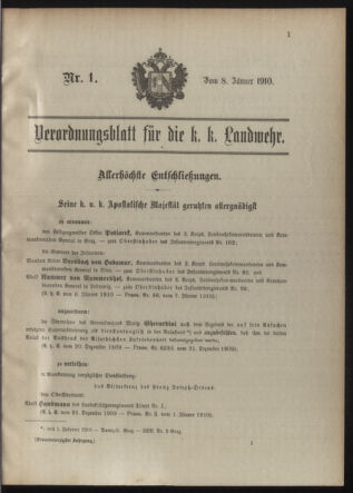 Verordnungsblatt für die Kaiserlich-Königliche Landwehr