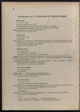 Verordnungsblatt für die Kaiserlich-Königliche Landwehr 19100118 Seite: 4