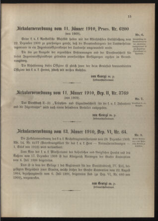 Verordnungsblatt für die Kaiserlich-Königliche Landwehr 19100118 Seite: 7