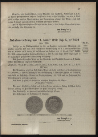 Verordnungsblatt für die Kaiserlich-Königliche Landwehr 19100118 Seite: 9