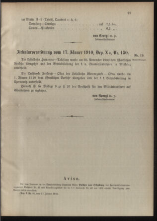 Verordnungsblatt für die Kaiserlich-Königliche Landwehr 19100128 Seite: 7