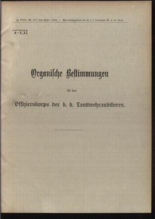 Verordnungsblatt für die Kaiserlich-Königliche Landwehr 19100208 Seite: 9