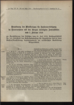 Verordnungsblatt für die Kaiserlich-Königliche Landwehr 19100209 Seite: 9