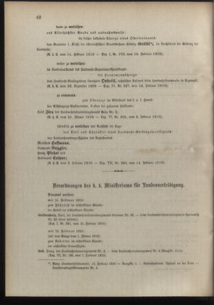 Verordnungsblatt für die Kaiserlich-Königliche Landwehr 19100218 Seite: 2