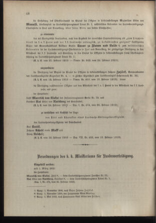 Verordnungsblatt für die Kaiserlich-Königliche Landwehr 19100226 Seite: 2