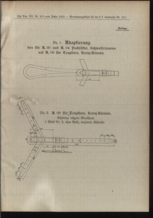 Verordnungsblatt für die Kaiserlich-Königliche Landwehr 19100318 Seite: 15