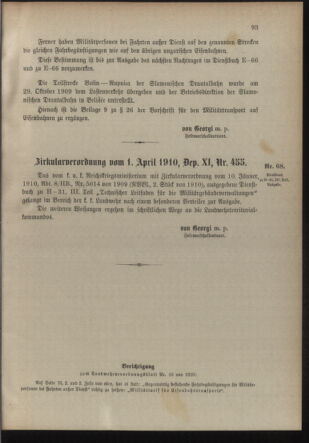 Verordnungsblatt für die Kaiserlich-Königliche Landwehr 19100408 Seite: 7