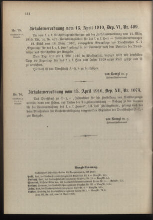 Verordnungsblatt für die Kaiserlich-Königliche Landwehr 19100423 Seite: 10