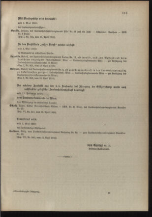 Verordnungsblatt für die Kaiserlich-Königliche Landwehr 19100423 Seite: 9