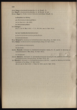 Verordnungsblatt für die Kaiserlich-Königliche Landwehr 19100426 Seite: 14