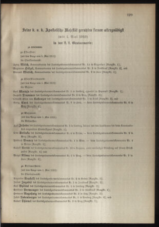 Verordnungsblatt für die Kaiserlich-Königliche Landwehr 19100426 Seite: 15