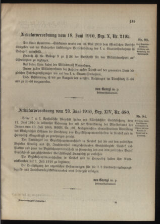 Verordnungsblatt für die Kaiserlich-Königliche Landwehr 19100628 Seite: 17