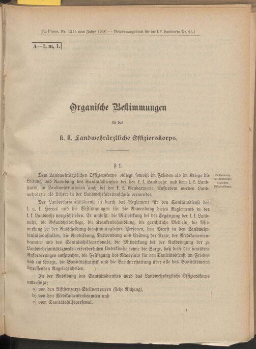 Verordnungsblatt für die Kaiserlich-Königliche Landwehr 19100728 Seite: 7